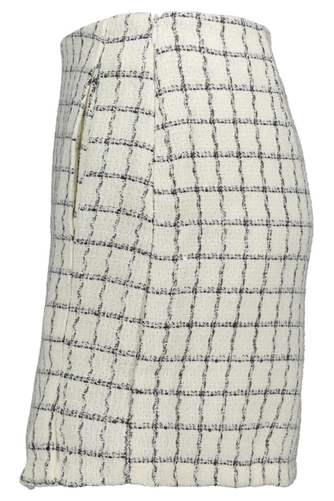 VMMIRANDA SHORT BOUCLE SKIRT WVN EX 10340937 BRIGHT WHITE/BLACK